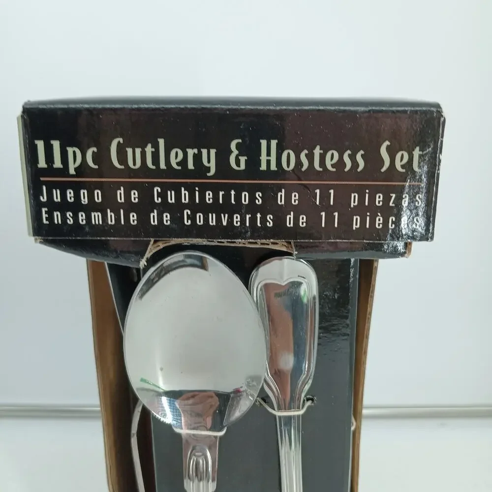 11X Gibson WATERBURY Hostess Set Serving Spoons Pie Server Ladle NIB! NEW